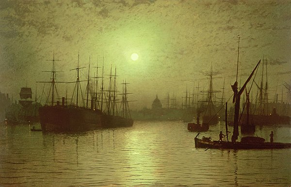 Dishonored's mood was partly inspired by the works of nineteenth-century artist John Atkinson Grimshaw, depicting London at night.