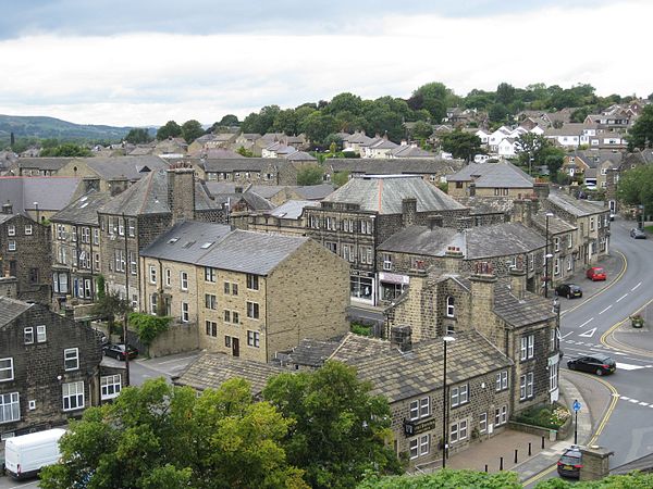 A view of Guiseley from the tower of St Oswald's church
