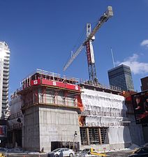 Construction de l'édifice (février 2014)