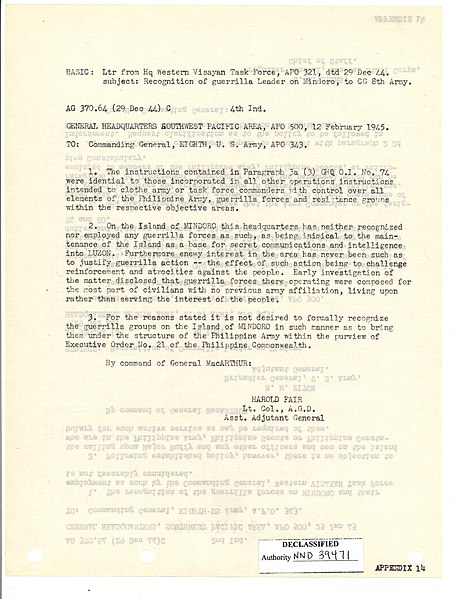 File:HQ Philippines Command, U.S. Army Recognition Program of Philippine Guerrillas, ca. 1949 (1)(...) - NARA - 6921767 (page 257).jpg