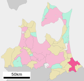 Lokasi Hachinohe di Prefektur Aomori