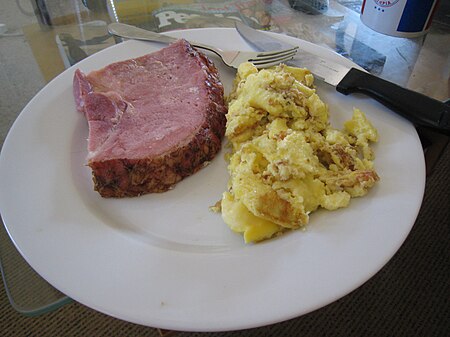 ไฟล์:Ham_steak_and_scrambled_eggs.jpg