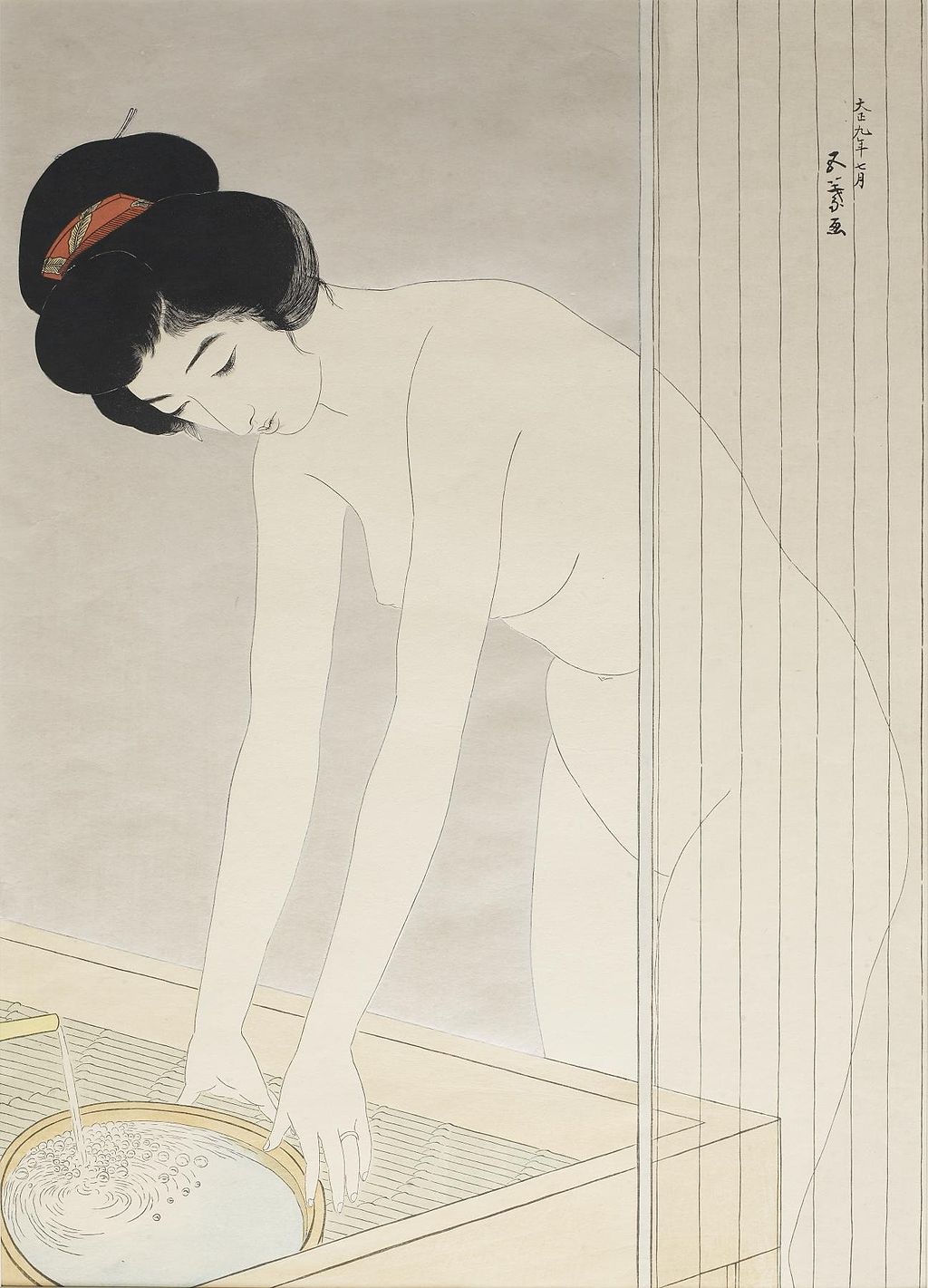 Hashiguchi Goyo - Woman Washing Her Face - Walters 95888