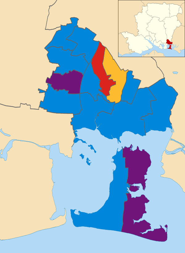 Havant UK local election 2014 map.svg