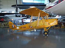 A Tiger Moth owned by Hawker de Havilland and flown as an historic aircraft