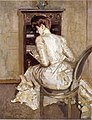 Madame Paul Helleu Seated at Her Secretaire, 1900, oil painting