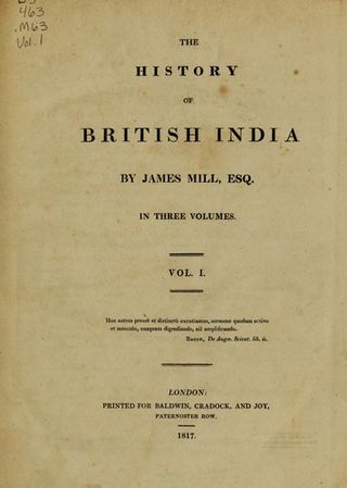 <i>The History of British India</i> Book by James Mill