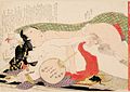 Image 33Hokusai, Untitled (Plate No. 4) từ chuỗi Picture Book Patterns of Couples (Ehon tsui no hinagata), năm 1812