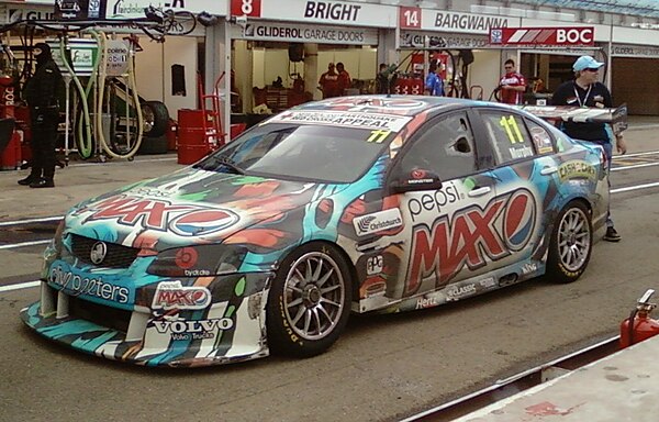 The Holden VE Commodore of Greg Murphy at the 2011 Clipsal 500 Adelaide