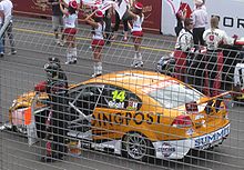 The Brad Jones Racing entered Holden VE Commodore of Jason Bright at the 2010 Clipsal 500 Adelaide Holden VE Commodore of Jason Bright.JPG