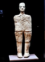 Human statue from ʿAin Ghazal, Amman city, Jordan Museum