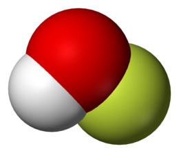 Modèle 3D d'acide hypofuoreux