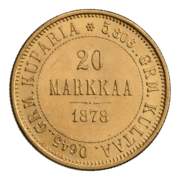 INC-с111-r Двадцать марок 1878 г. (реверс)