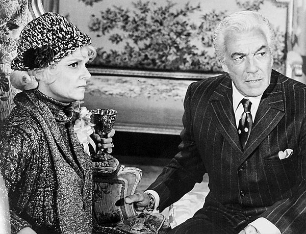 Connell as Hepzibah with Cesar Romero in Bewitched, 1971
