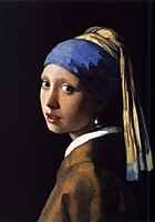 Perladun neska (1665), Jan Vermeer, Mauritshuis, Haga.