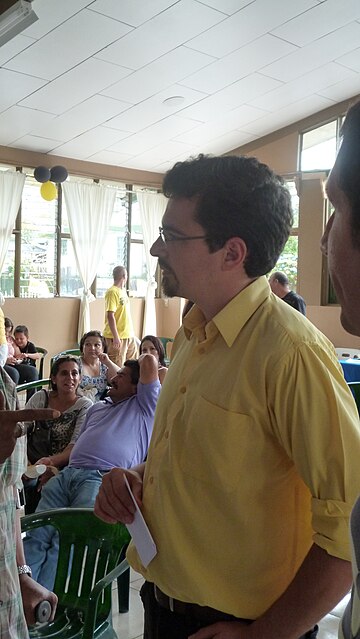 José María Villalta en la Asamblea Provincial de Alajuela del partido Frente Amplio