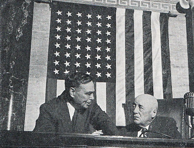 Martin and Sam Rayburn at the U.S. Capitol