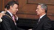 Miniatura para Relación entre Álvaro Uribe y Juan Manuel Santos