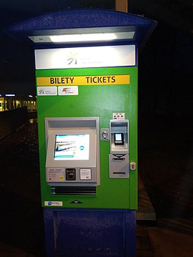 Koleje Mazowieckie Ticket machine