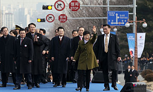 2013년 2월 25일 대한민국 제18대 대통령으로 박근혜가 취임하다.