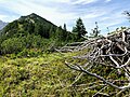 Am Kreuzbergspitzl mit Blick zum Kreuzberg