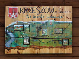 Krzeszów - GZSiR - tabliczka-mapa "to warto zobaczyć"