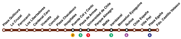 Línea 3 del Metro de Santiago.svg