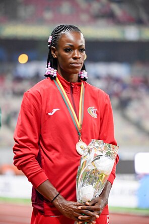 Linda Angounou bei den Afrikameisterschaften 2024 in Douala