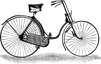 This bicycle from 1889, give the woman a new freedom, without use of mans clothes