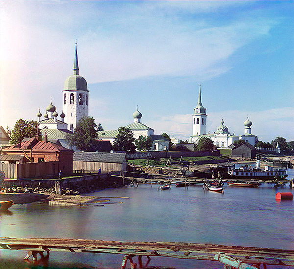 Nikolo-Medvedsky Monastery in Novaya Ladoga (1911 photo)