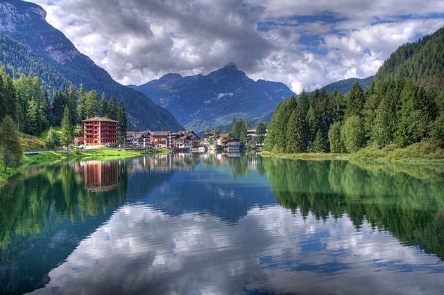 Lake Alleghe near Belluno