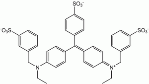 Structural formula of light green SF