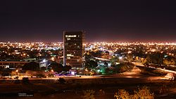 Night view of Ciudad Victoria City Centre
