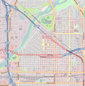 300px location map downtown bakersfield