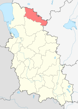 Location of Pļusas rajons