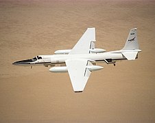 ER-2 #809 in flight over the California desert