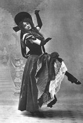 Lottie Williams in the 1897 London revival Lottie Williams (1874-1962) in In Town.png