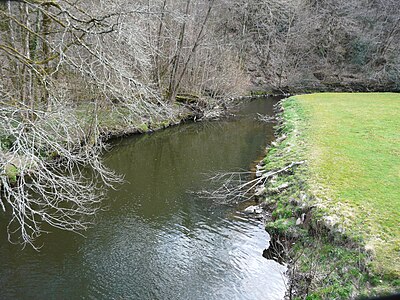 Die Loue an der Mühle von Beausoleil