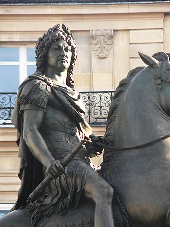 Statue of king Louis XIV of France at the Plac...