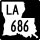 Indicatore della Louisiana Highway 686