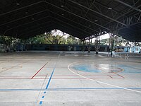 Eight basketball and two tennis courts