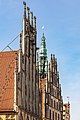 * Nomination Gable of the historic town hall and the top of the Stadthausturm on Prinzipalmarkt in Münster, North Rhine-Westphalia, Germany --XRay 05:13, 9 September 2021 (UTC) * Promotion  Support Good quality -- Johann Jaritz 06:03, 9 September 2021 (UTC)