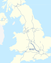 M40 motorway (Great Britain) map