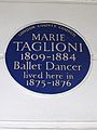 MARIE TAGLIONI 1809-1884 Ballet Dancer lived here in 1875-1876.jpg