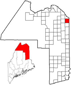 Caswell, Maine'in konumu