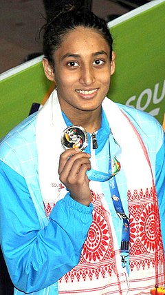 Maana Patel bei den 12. Südasiatischen Spielen 2016 in Guwahati.jpg