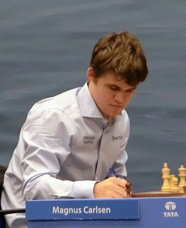 Verdedigend wereldkampioen en winnaar Magnus Carlsen