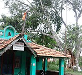 Small temple on the river