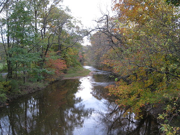 Maiden Creek in Trexler, Pennsylvania in October 2009