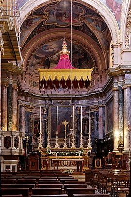 Main altar St Paul's Shipwreck Valletta.jpg